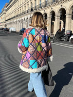 Multicoloured Patchwork Coat