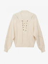 Keyhole Lace Knitted Jumper