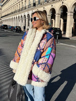 Multicoloured Patchwork Coat