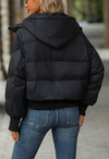 Short Zip Up Puffer Coat