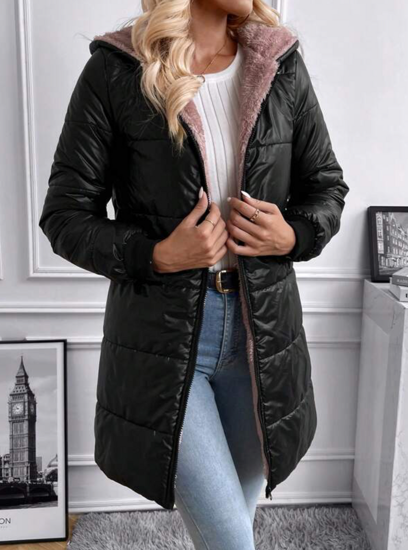 Faux Fur Lined Puffa Jacket