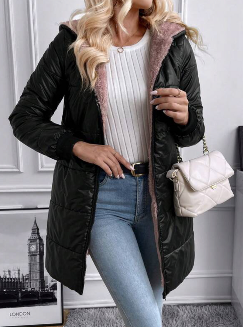 Faux Fur Lined Puffa Jacket