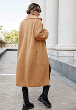 Long Side Pocket Teddy Coat