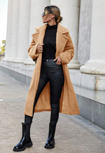 Long Side Pocket Teddy Coat