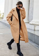 Long Side Pocket Teddy Coat