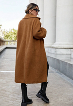 Long Side Pocket Teddy Coat