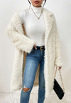 Long Fuzzy Teddy Coat