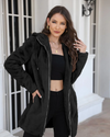 Zip Up Faux Fur Coat