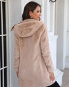 Zip Up Faux Fur Coat