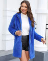 Zip Up Faux Fur Coat