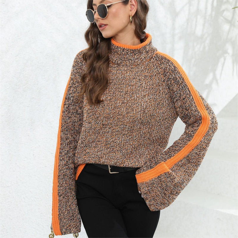 Two Tone Turtleneck Jumper