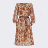 Autumn Leaves Midi Dress