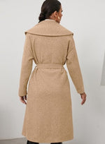 Belted Oversized Hooded Coat