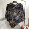 Fur Knitted Poncho