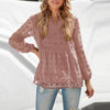 Chiffon Dotted Lace Blouse