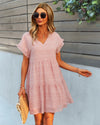 Short Ruffle Sleeve Dress