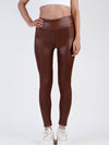 Stretch Faux Leather Leggings