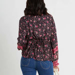 V Neck Floral Print Shirt