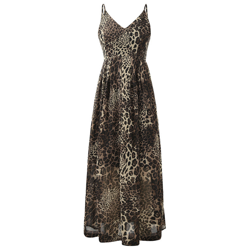 Leopard Print Maxi Dress