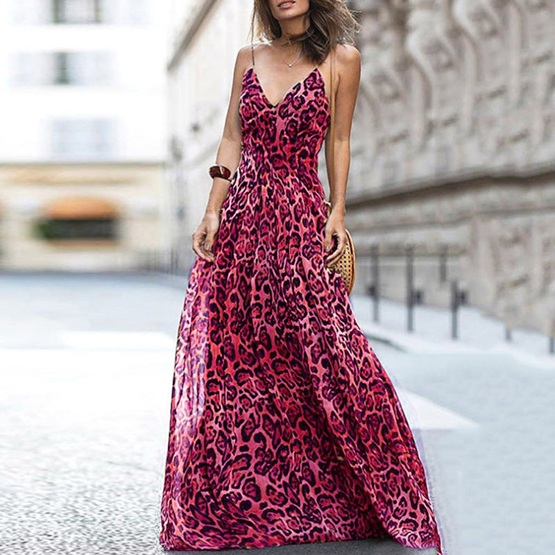 Leopard Print Maxi Dress