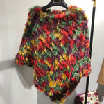 Fur Knitted Poncho