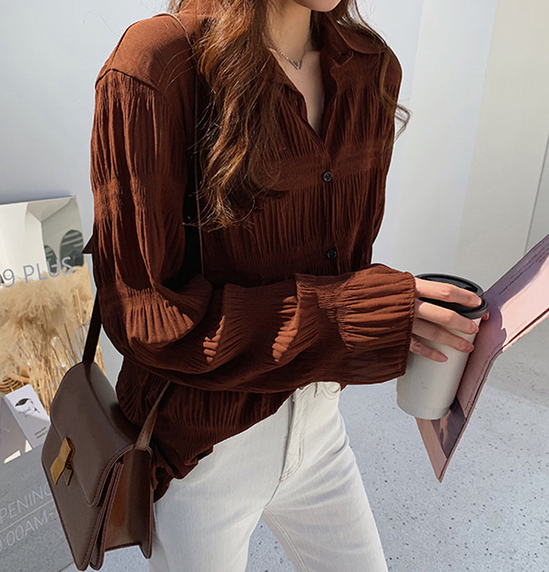 Pleated Blouse