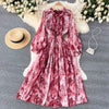 Tie Dye Print Chiffon Dress