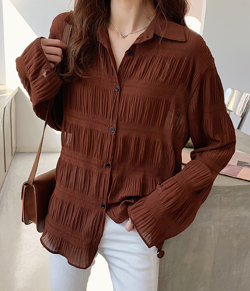 Pleated Blouse