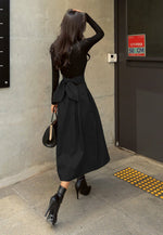 High Waist Bow Skirt