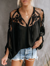 Embroidery Patchwork Blouse