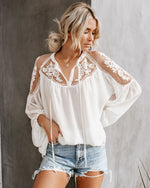 Embroidery Patchwork Blouse