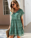 Short Ruffle Sleeve Dress