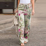 Floral Linen Trousers