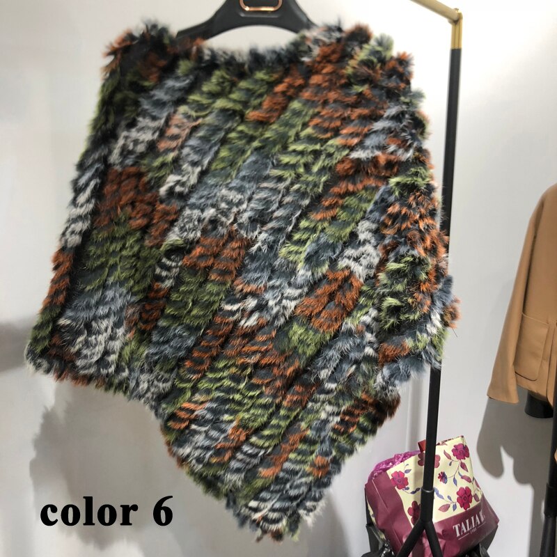 Fur Knitted Poncho