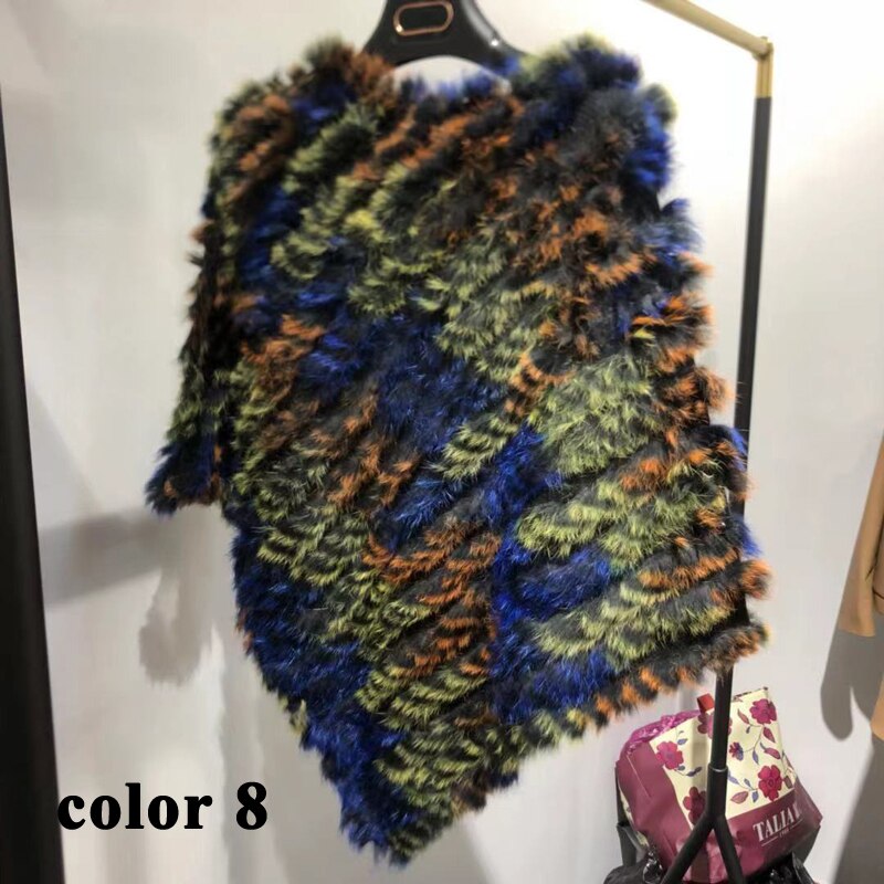 Fur Knitted Poncho