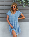 Short Ruffle Sleeve Dress