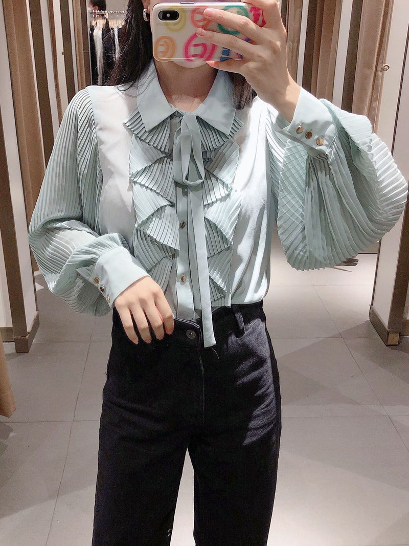 Ruffle Bow Blouse