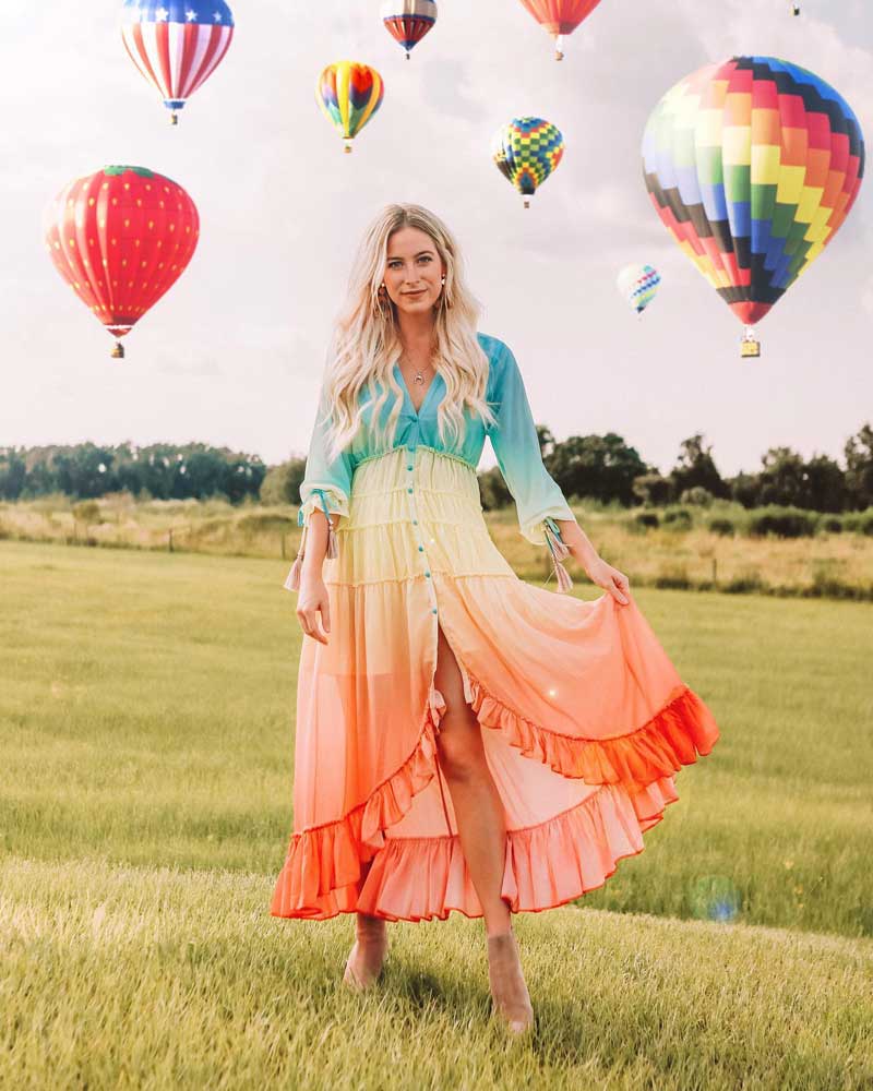 Rainbow Maxi Dress