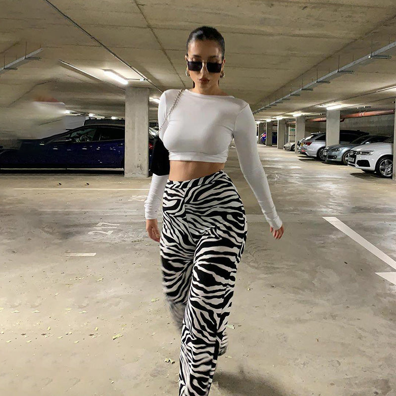 Zebra print deals pants