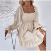 Long Sleeve Square Neck Dress