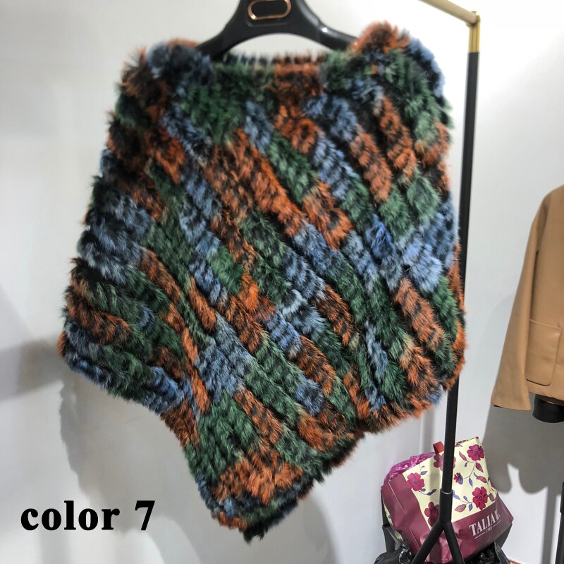 Fur Knitted Poncho