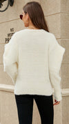 Puff Sleeve Button Cardigan