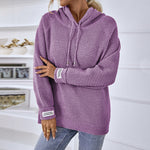 Pullover Knitted Hooded