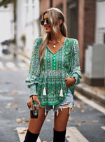 Bohemian Button Blouse