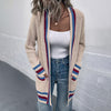 Striped Trim Cardigan