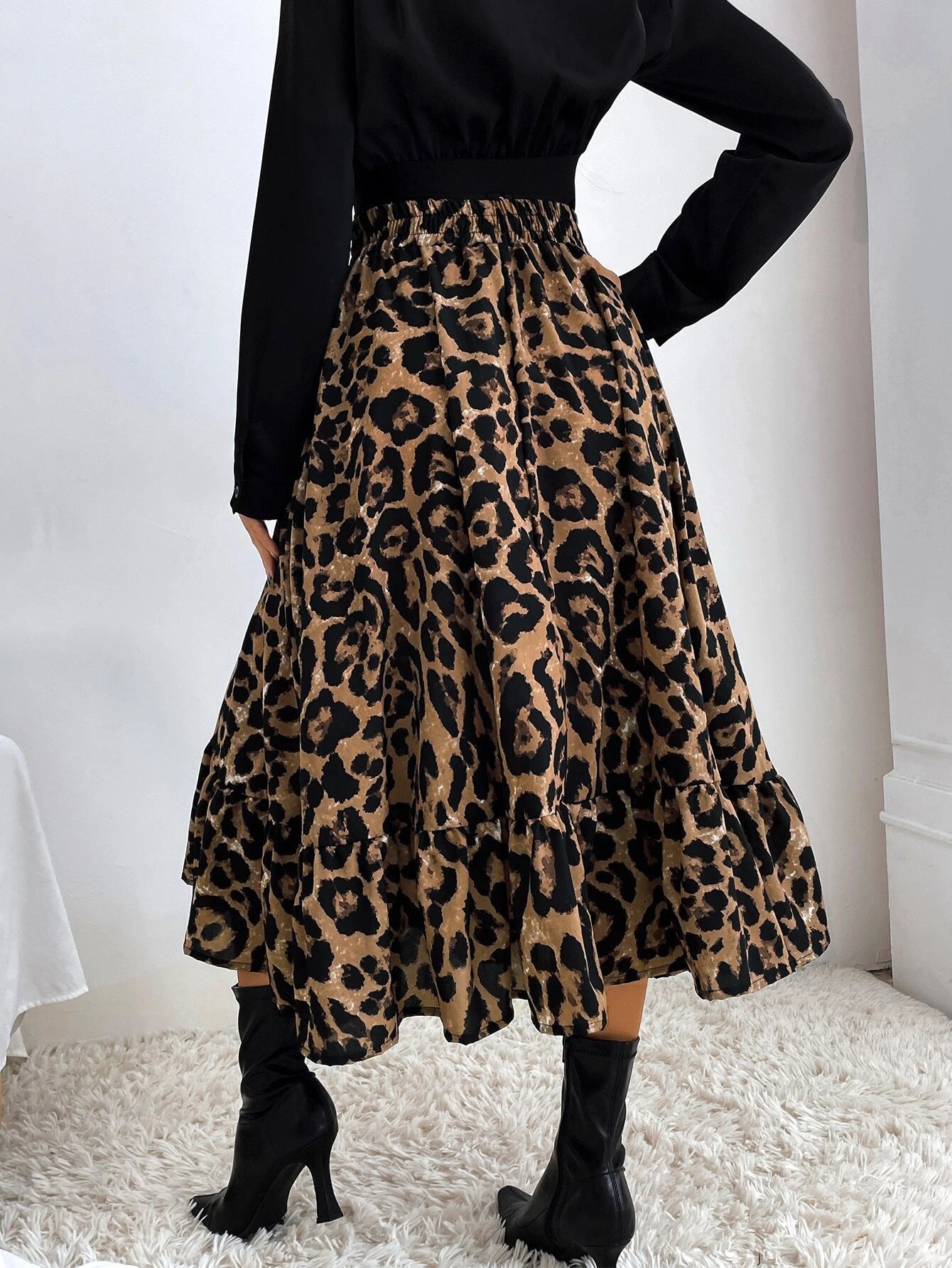 Leopard maxi hotsell skirt uk