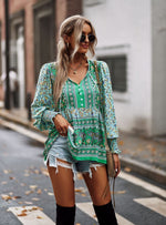 Bohemian Button Blouse