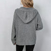 Knitted Hooded Cardigan