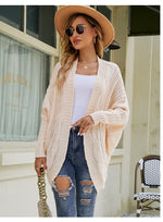 Long Batwing Sleeve knitted Cardigan