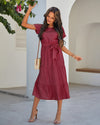 Tiered Belted Dress